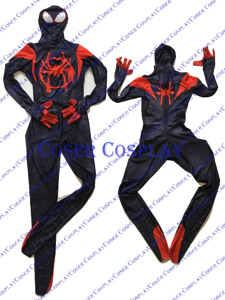 2019 Miles Morales Cosplay Costume Zentai Halloween 0531